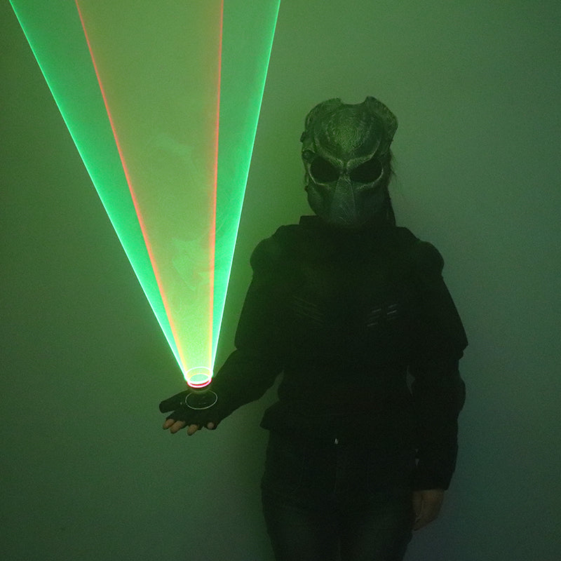 Green Red Laser Vortex Gloves Auto Rotating Vortex Laser Glove Palm Gyroscope Gloves Light Up Birthday Party Laser Show