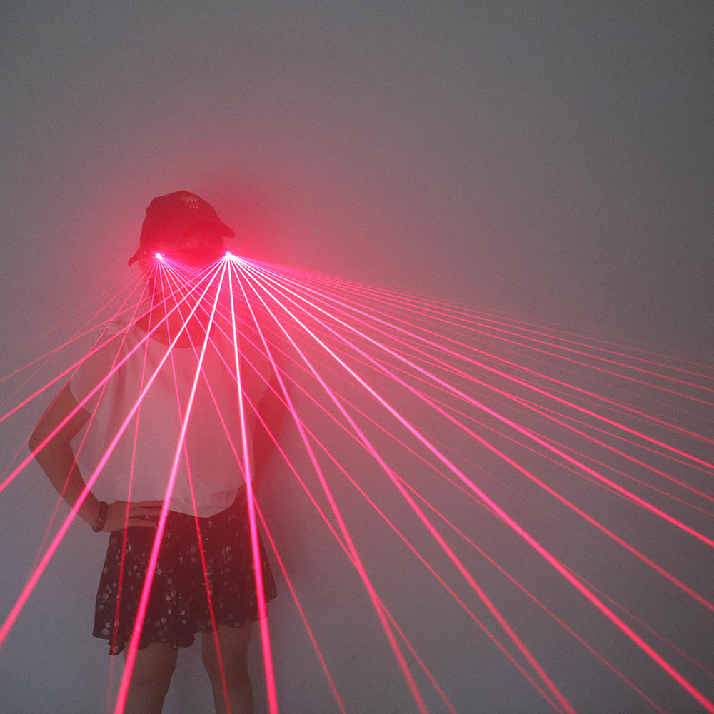 Green LED Laser Glasses Multi Beams Laser Glasses Gloves DJ Club Party Stage LED Luminous Costumes Show