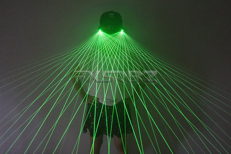 Green LED Laser Glasses Multi Beams Laser Glasses Gloves DJ Club Party Stage LED Luminous Costumes Show
