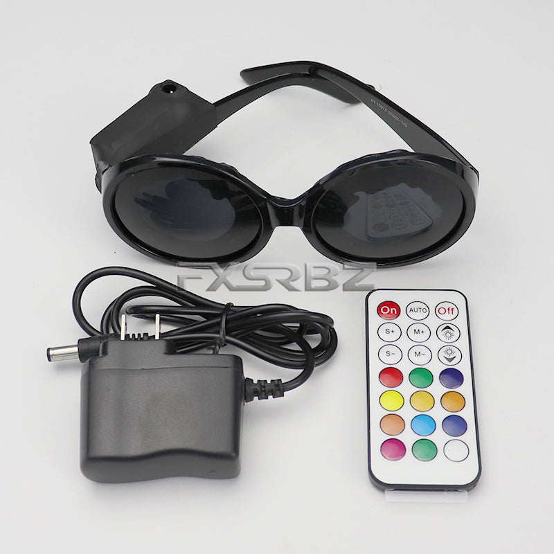 New LED Glasses Rainbow Neon Light Glasses USB Port Rezz Luminous Goggles Carnival EDM Show Lighting Props