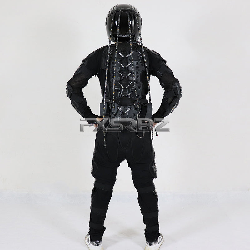 New LED Luminous Armor Clothing Glowing Costumes Christmas Halloween Light Up Jacket Dancing Performance LED Robot Suit