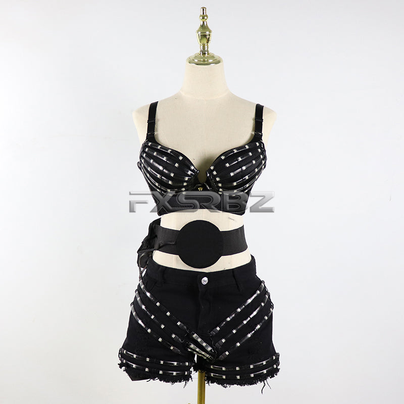 New LED Costume Light Up Sexy Lady Party Dance Bra With Belt DJ Nightclub Bar Glowing Clothing Stage Show Skirt Suits