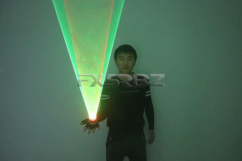 Green Red Laser Vortex Gloves Auto Rotating Vortex Laser Glove Palm Gyroscope Gloves Light Up Birthday Party Laser Show