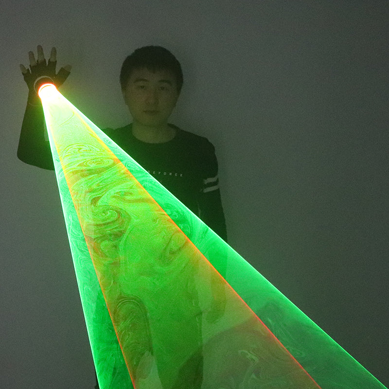 Green Red Laser Vortex Gloves Auto Rotating Vortex Laser Glove Palm Gyroscope Gloves Light Up Birthday Party Laser Show
