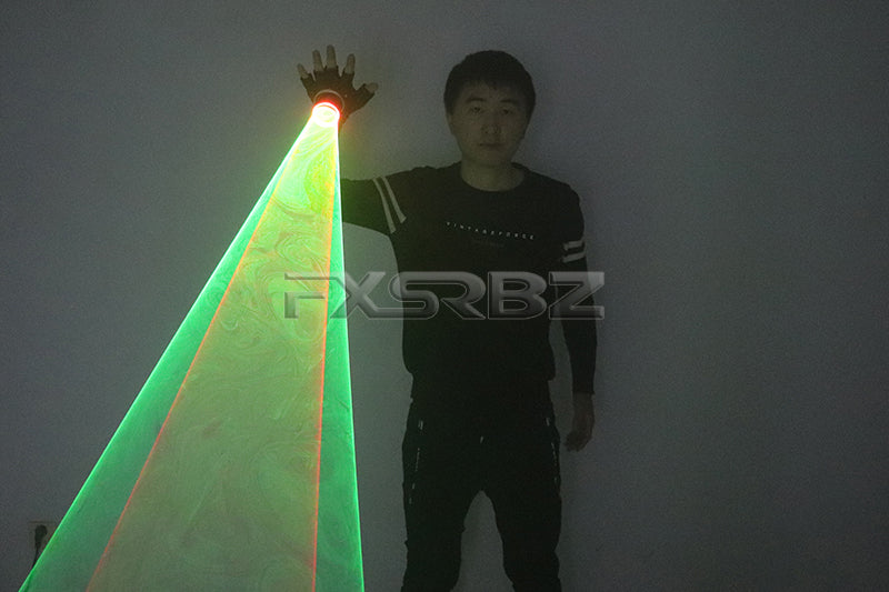 Green Red Laser Vortex Gloves Auto Rotating Vortex Laser Glove Palm Gyroscope Gloves Light Up Birthday Party Laser Show