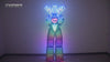 Full Color Smart Pixels LED Robot Suit Costume Light Up Stilts Walker Clothing Luminous Jacket chest display Helmet Laser Gloves
