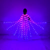 Women LED Isis Wings Remote Control Belly Dance Light Up Wings Butterfly Party Club Wear Flash Halloween Flexible Sticks