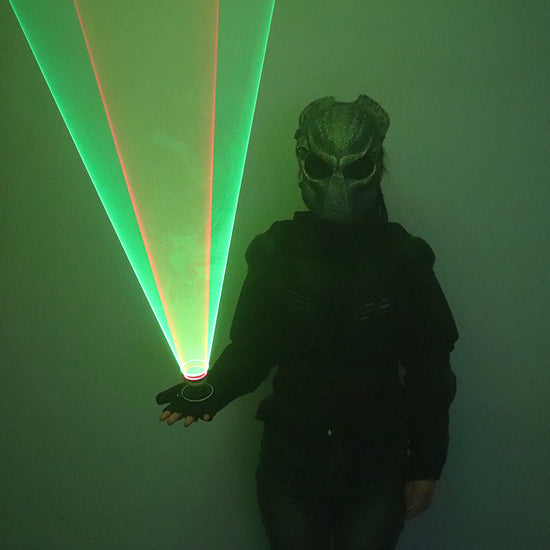 Green Red Laser Vortex Gloves Auto Rotating Vortex Laser Glove Palm Gyroscope Gloves Light Up Birthday Party Laser Show