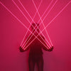 650nm Red Laser Gloves Stage LED Gloves Laser Light,Dress Up LED Robot Glowing Dress Bar Party Music Festival Cool Props
