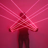 650nm Red Laser Gloves Stage LED Gloves Laser Light,Dress Up LED Robot Glowing Dress Bar Party Music Festival Cool Props
