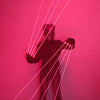 650nm Red Laser Gloves Stage LED Gloves Laser Light,Dress Up LED Robot Glowing Dress Bar Party Music Festival Cool Props
