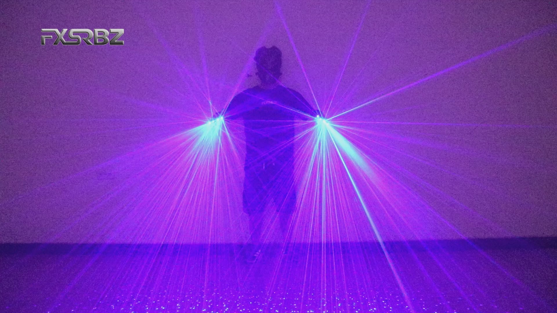2 in 1 Blue Laser Gloves LED Laser Multi-ray Gloves DJ Singer Robot Bar Disco Nightclub Laser Show Props
