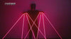 650nm Red Laser Gloves Stage LED Gloves Laser Light,Dress Up LED Robot Glowing Dress Bar Party Music Festival Cool Props

