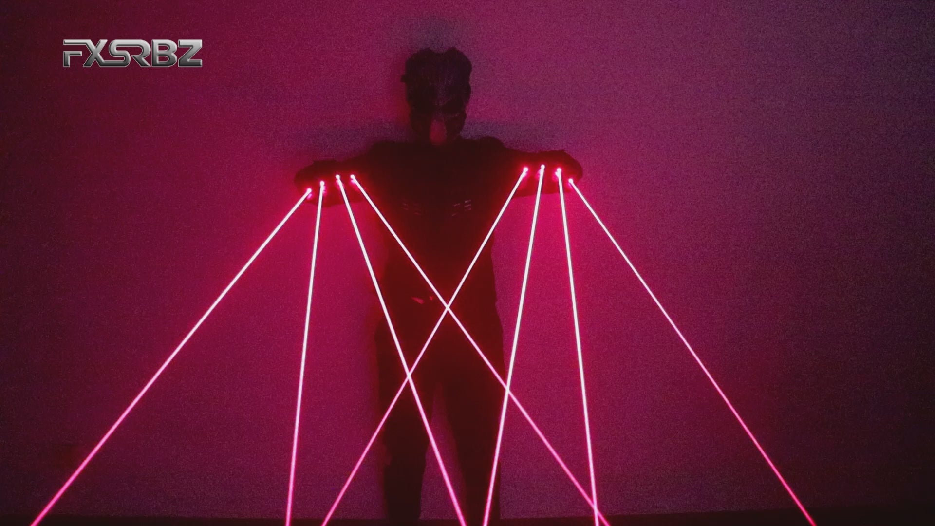 650nm Red Laser Gloves Stage LED Gloves Laser Light,Dress Up LED Robot Glowing Dress Bar Party Music Festival Cool Props
