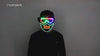 Full Color LED Luminous Mask Goggles Cosplay Party Halloween Birthday Bar Props Gothic Anti-Fog Men and Women Glowing Mask