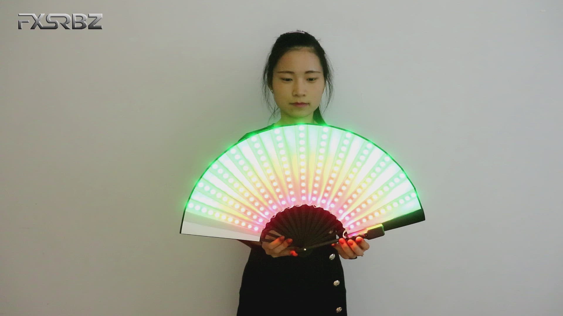 Full Color LED Fan Stage Performance Dancing Lights Fans Over 350 Modes Microlights Infinite Colors Rave Party Gifts