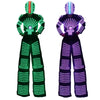 LED Robot Suit Costume High Heel Kryoman Robot David Guetta Stilts Walker Light Clothes Helmet Laser Gloves