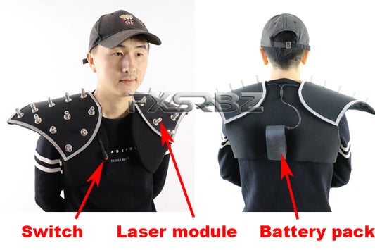 New Green Laser Suit Light Up Vest Stage Show LED Luminous Waistcoat Laser Gloves Glasses 532nm Green Laser Jacket