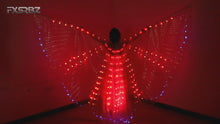 Load and play video in Gallery viewer, Belly Dance LED Wings Rainbow Color Costume Circus LED Light Luminous Isis Wings Dancewear Open 360 Degrees
