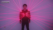 Load and play video in Gallery viewer, Laser Armor Costumes Red Laser Waistcoat LED Clothing Laser Man Stage Performance Bar Nightclub Laser Suits Show
