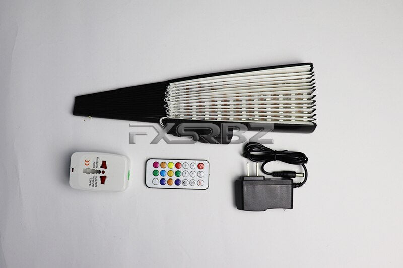 Full Color LED Fan Stage Performance Dancing Lights Fans Over 350 Modes Microlights Infinite Colors Rave Party Gifts