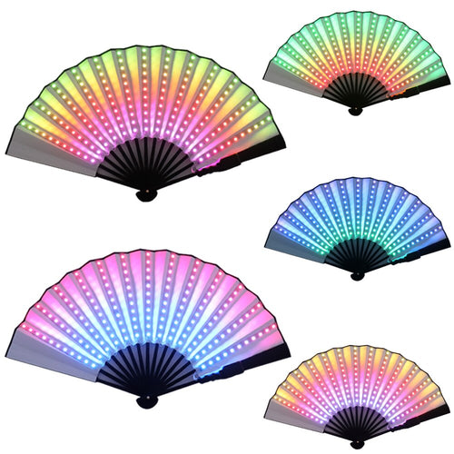 Full Color LED Fan Stage Performance Dancing Lights Fans Over 350 Modes Microlights Infinite Colors Rave Party Gifts