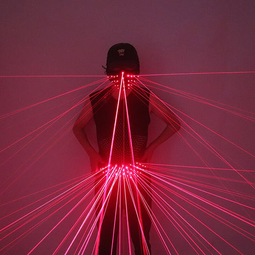 Red Laser Waistband Belt Luminous Mask LED Laser Suit For bar Nightclubs Birthday Party Laser Show