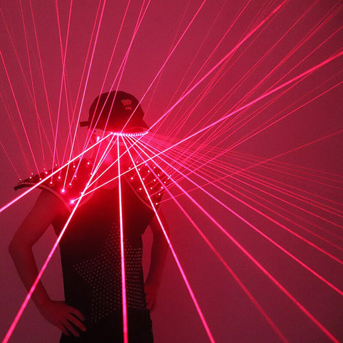 650nm Red Laser Vest Shoulder Laser Glasses DJ Singer Wears Bar Nightclubs Party Laser Show Suit
