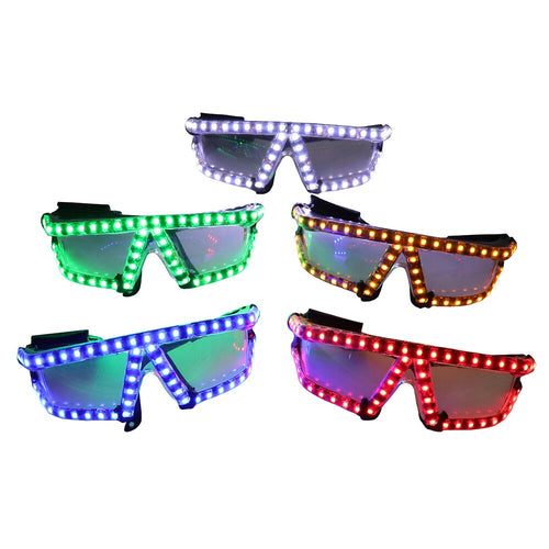 LED Glasses Flashing Light up Glasses DJ Bar Party Super Bright LED glasses Dance Show Lighting Costume Props