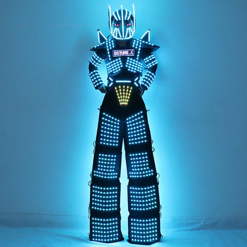 Vêtements lumineux et robots LED