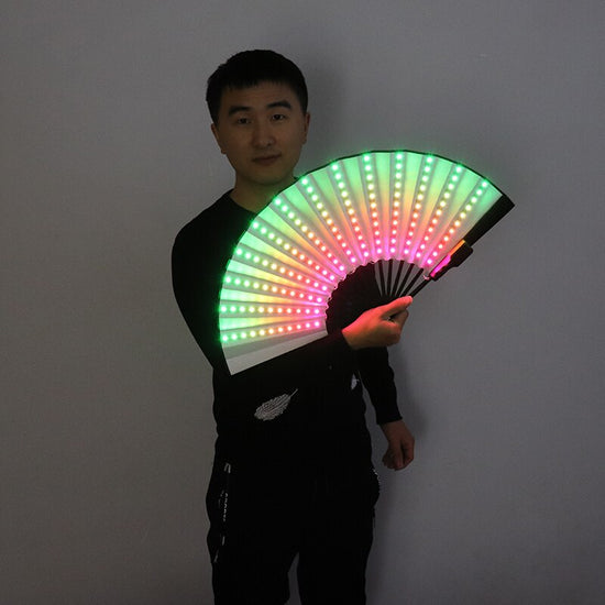 Full Color LED Fan Stage Performance Dancing Lights Fans Over 350 Modes Microlights Infinite Colors Rave Party Gifts