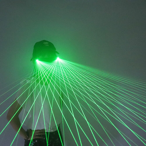 Green LED Laser Glasses Multi Beams Laser Glasses Gloves DJ Club Party Stage LED Luminous Costumes Show