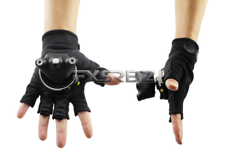 Blue Green Laser Gloves DJ Tunnel Effect Auto Rotating Vortex Laser Glove Multicolour LED Luminous Costumes Accessories