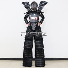 Load image into Gallery viewer, Full Color Smart Pixels LED Robot Suit Costume Light Up Stilts Walker Clothing Luminous Jacket chest display Helmet Laser Gloves
