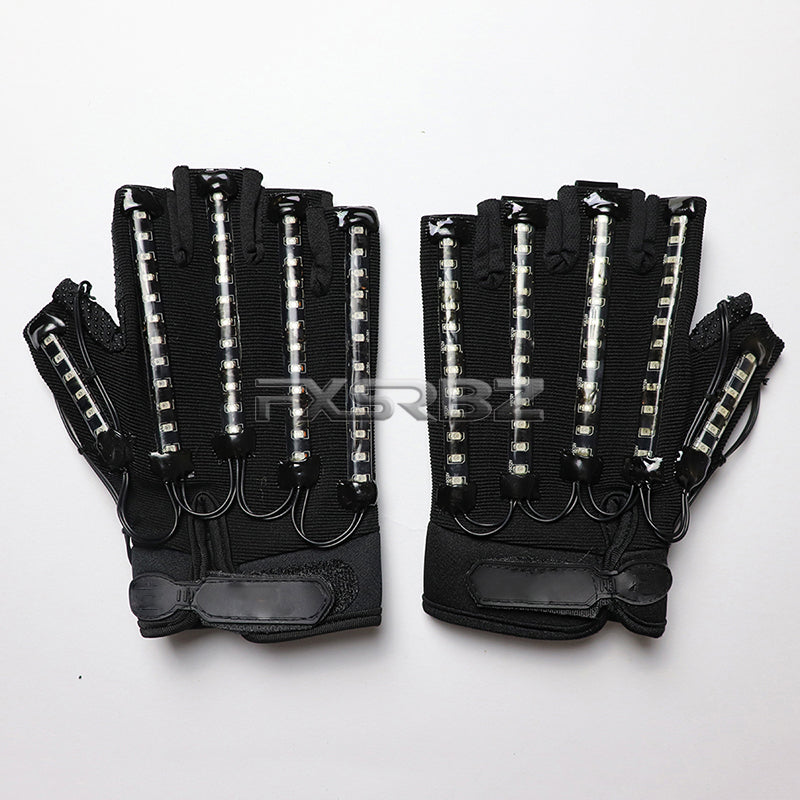 LED Gloves Glow Light Up Finger Lighting Dance Party Decoration Stage Performance Dancing Singer DJ Luminous Props
