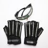 LED Gloves Luminous Glasses Halloween Bar Night Club Mechanical Dance Performances Props Party Supplies