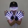 LED Gloves Glow Light Up Finger Lighting Dance Party Decoration Stage Performance Dancing Singer DJ Luminous Props