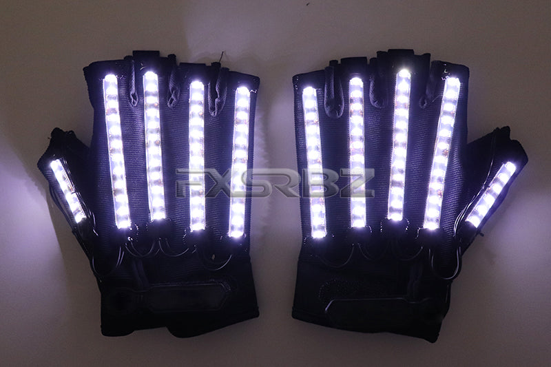 LED Gloves Glow Light Up Finger Lighting Dance Party Decoration Stage Performance Dancing Singer DJ Luminous Props