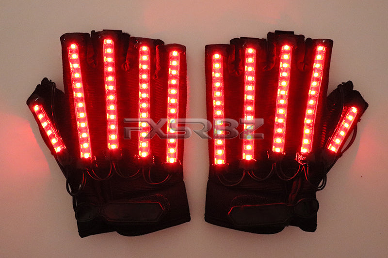 LED Gloves Glow Light Up Finger Lighting Dance Party Decoration Stage Performance Dancing Singer DJ Luminous Props