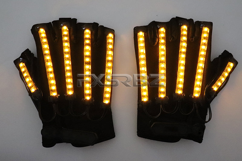LED Gloves Glow Light Up Finger Lighting Dance Party Decoration Stage Performance Dancing Singer DJ Luminous Props