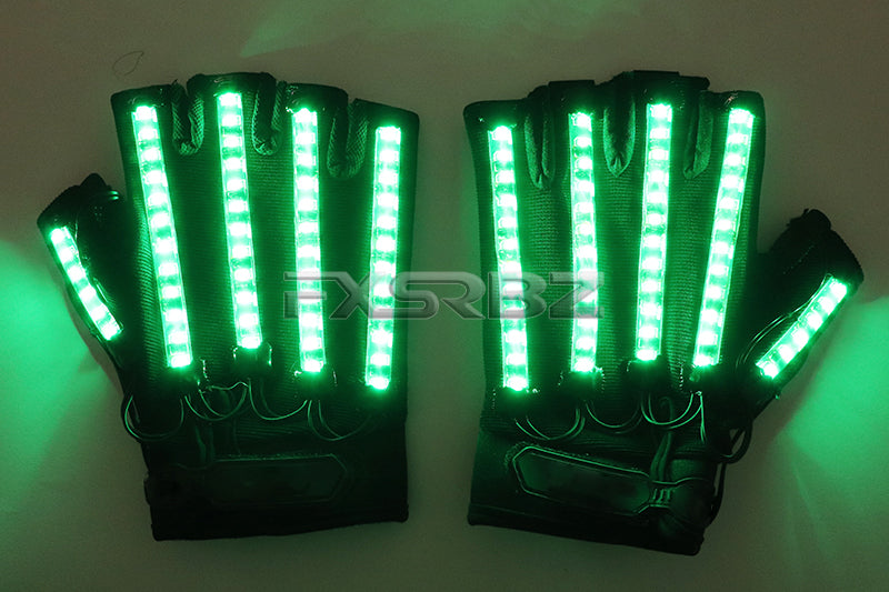 LED Gloves Glow Light Up Finger Lighting Dance Party Decoration Stage Performance Dancing Singer DJ Luminous Props