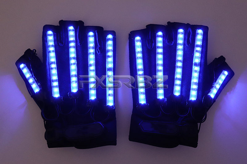 LED Gloves Glow Light Up Finger Lighting Dance Party Decoration Stage Performance Dancing Singer DJ Luminous Props