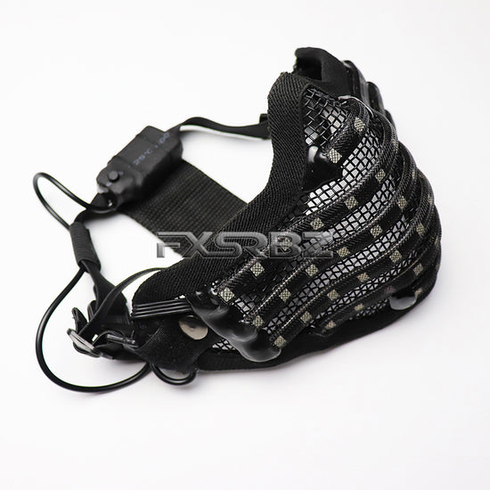 LED Color Luminous Mask Halloween Christmas Party Glowing Mask Bar Night Stage Performance Props