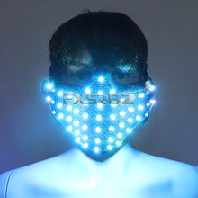 Load image into Gallery viewer, LED Mask Colorful Luminous Mask Flashing Light Face Guard Halloween Bar Birthday Stage Party Show Glowing Props
