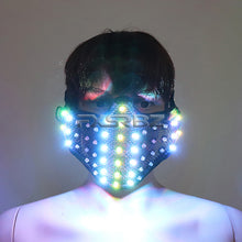 Load image into Gallery viewer, LED Mask Colorful Luminous Mask Flashing Light Face Guard Halloween Bar Birthday Stage Party Show Glowing Props
