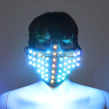 Load image into Gallery viewer, LED Mask Colorful Luminous Mask Flashing Light Face Guard Halloween Bar Birthday Stage Party Show Glowing Props
