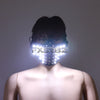 New LED Mask White Luminous Mask Halloween Performance Flashing Mask Bar Nightclub Stage Show Glowing Props