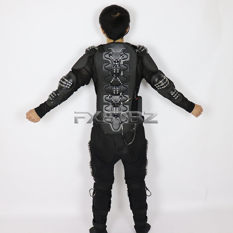 Colorful LED Luminous Armor Clothing Glowing Costumes Christmas Halloween Dancing Performance LED Robot Suit