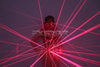Sexy Lady Costume Red Laser Bra and belt Mask Bar Nightclub Disco Party Sexy Women Led Luminous Clothing