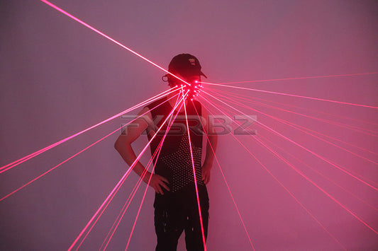 Red Laser Mask LED Light Up Mask Halloween Cosplay Bar Nightclub Disco Party Stage Show Luminous Props
